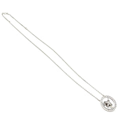 Collier Pendentif VAN CLEEF & ARPELS "Boutonnière" en or blanc et diamants