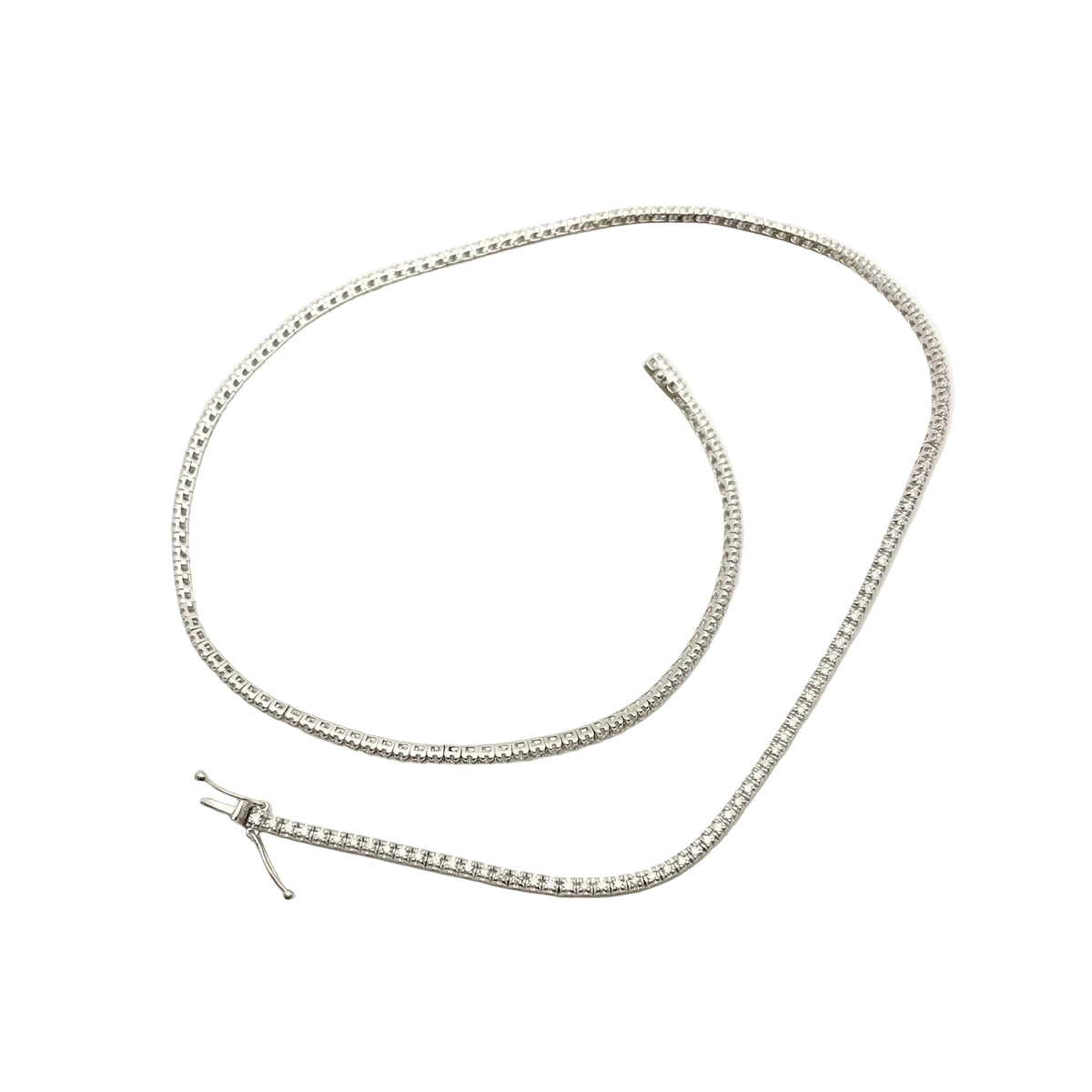 Collier Rivière en or blanc et diamants