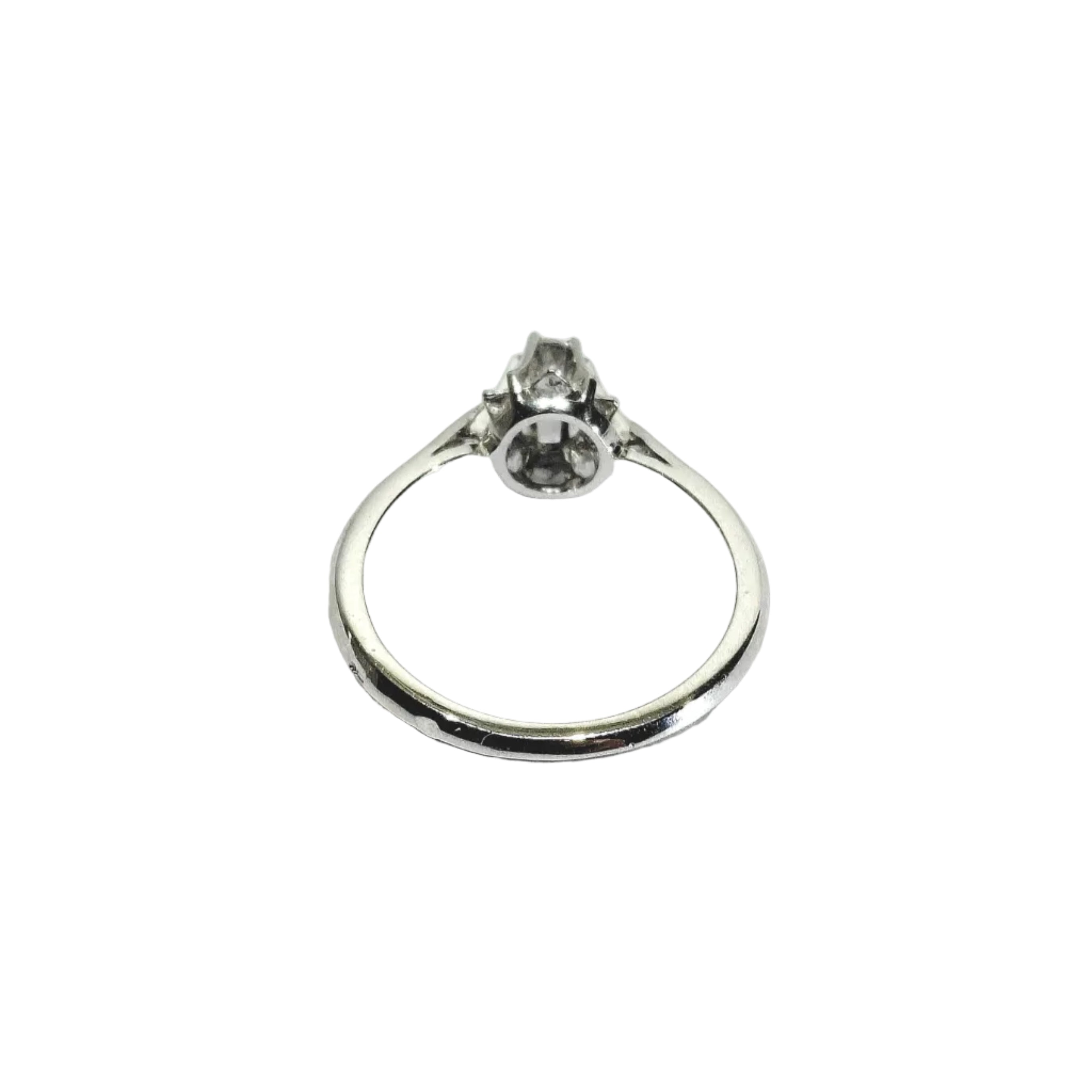 Bague Solitaire en or blanc et diamant