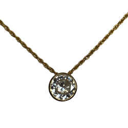 Collier Pendentif en or jaune et diamant