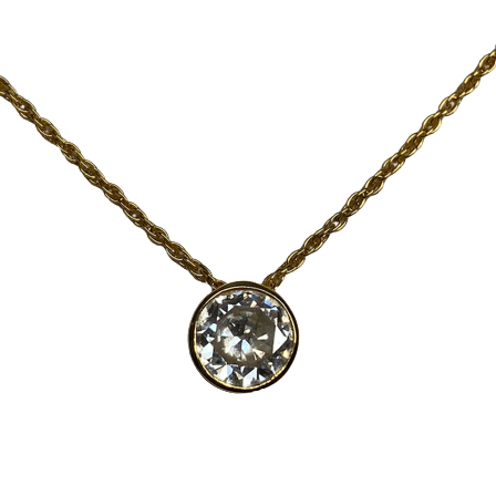 Collier Pendentif en or jaune et diamant