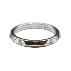 Bague Alliance TIFFANY & CO. "Tiffany True" en platine et diamants