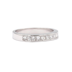 Bague Alliance en or blanc et diamants