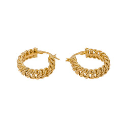Boucles d'oreilles Maille Américaine Or jaune