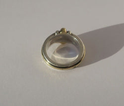 CHRISTOFLE - Bague Jonc godrons Or et Argent