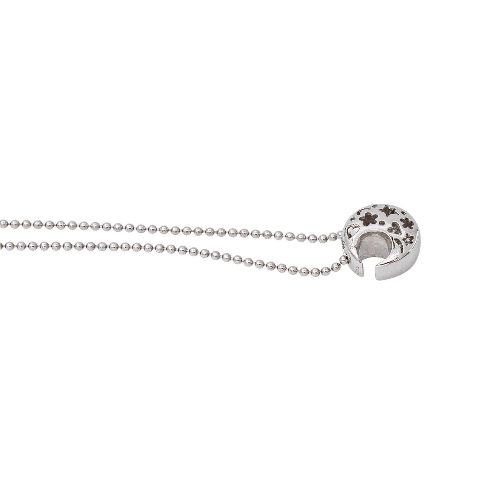 Collier  Or blanc  Diamant