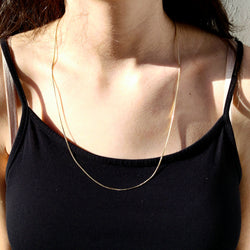 Collier Chaîne en or champagne