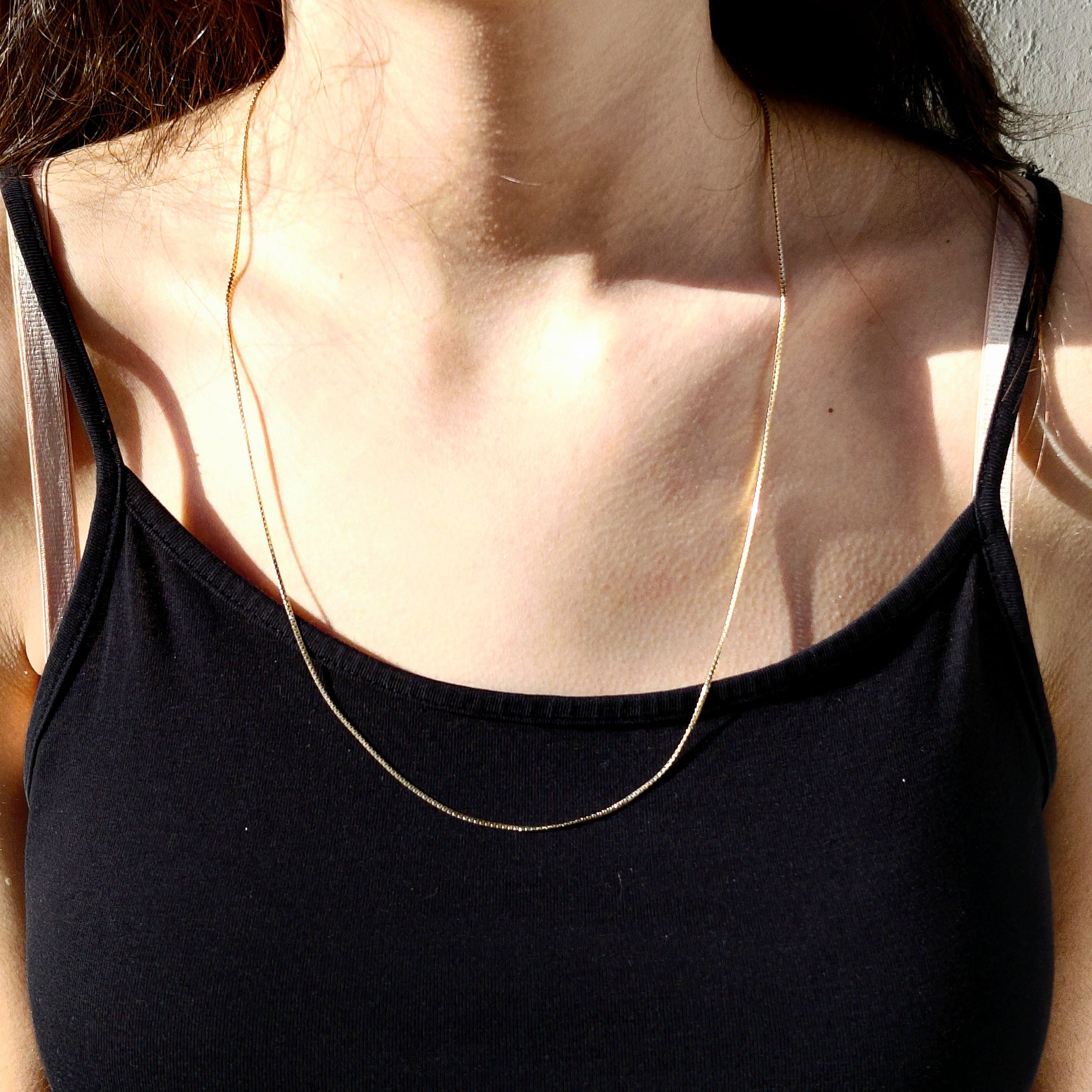 Collier Chaîne en or champagne