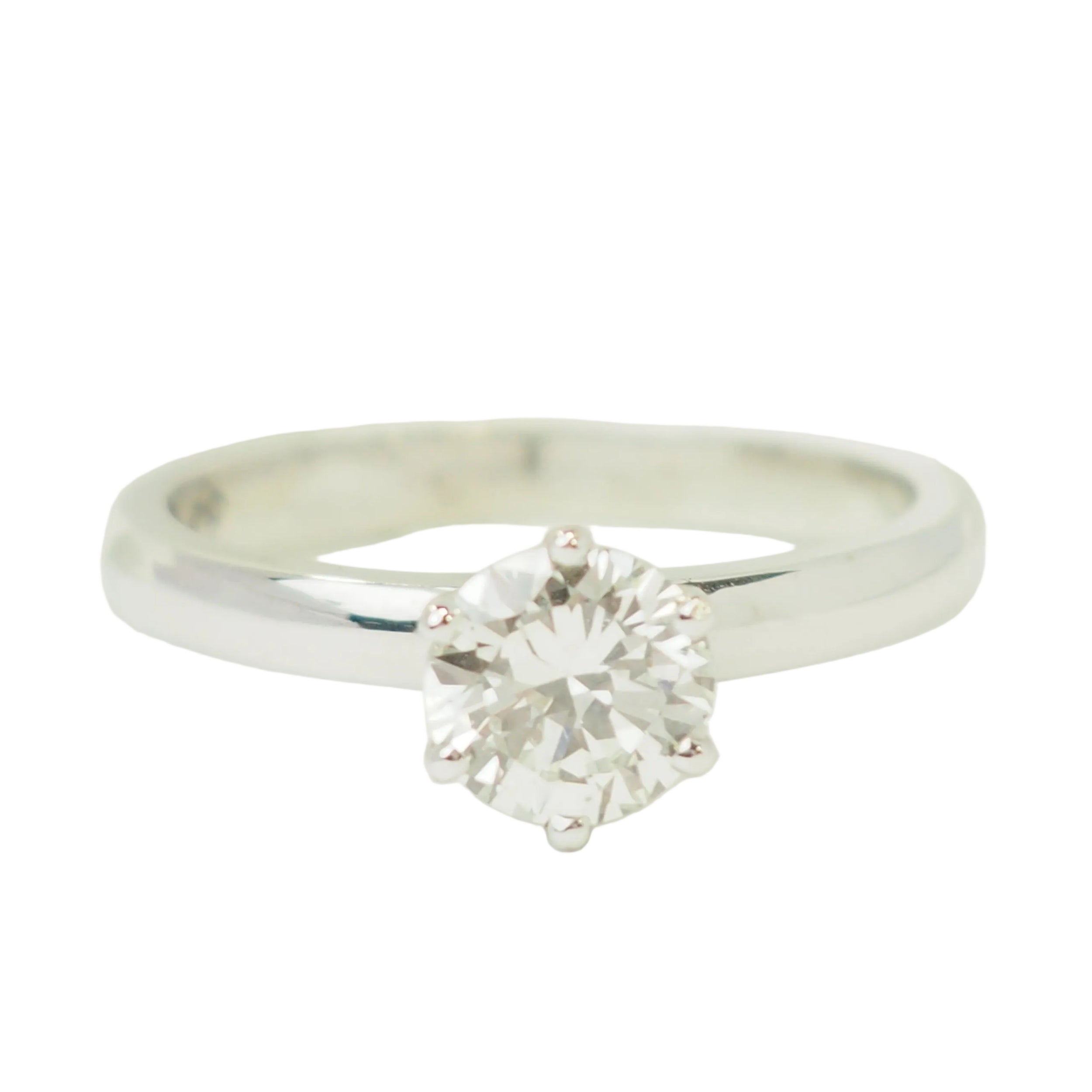 Bague Solitaire en or blanc et diamant