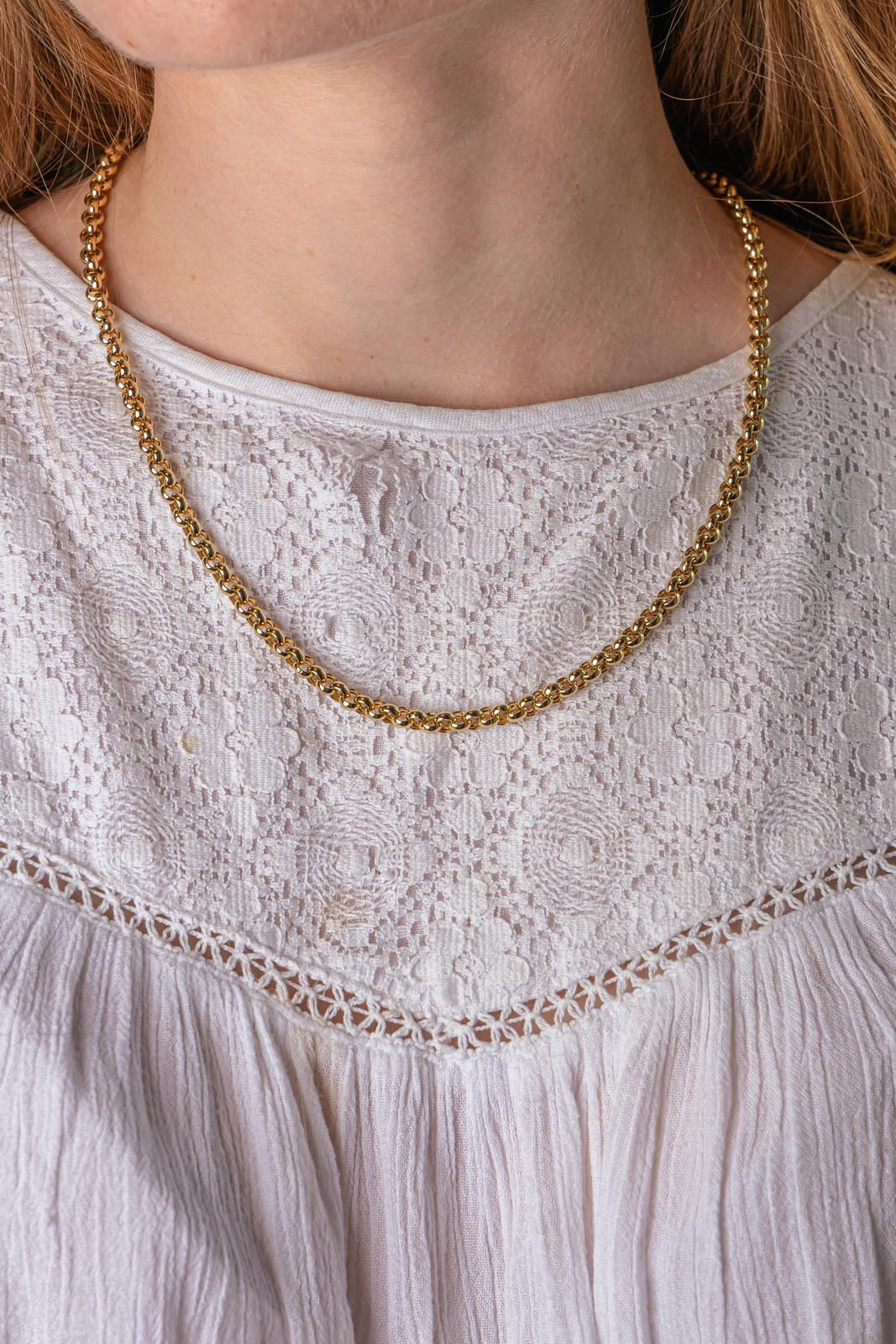 Collier Maille jaseron Or jaune