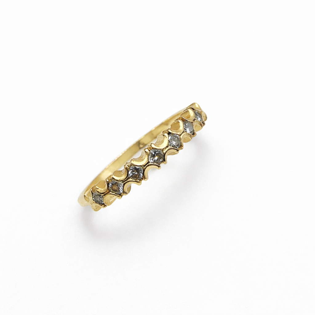 Bague Alliance en or jaune et diamants