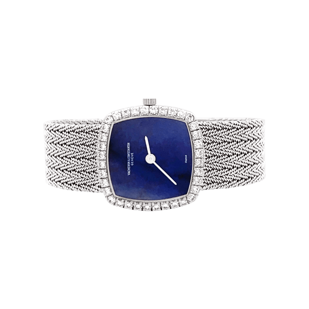 Montre Femme Vacheron Constantin, or blanc et diamants.