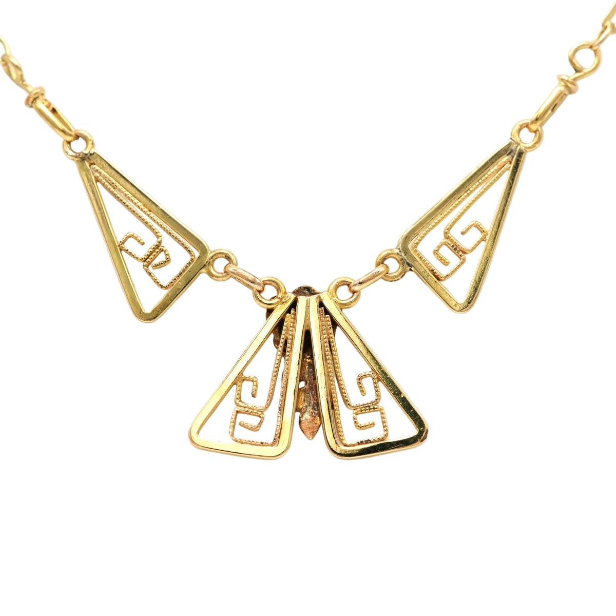 Collier Art Déco en or jaune