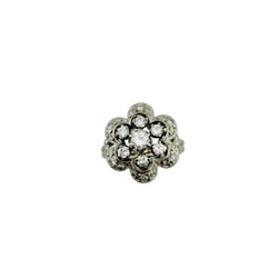 Bague Entourage en or blanc, platine et diamants