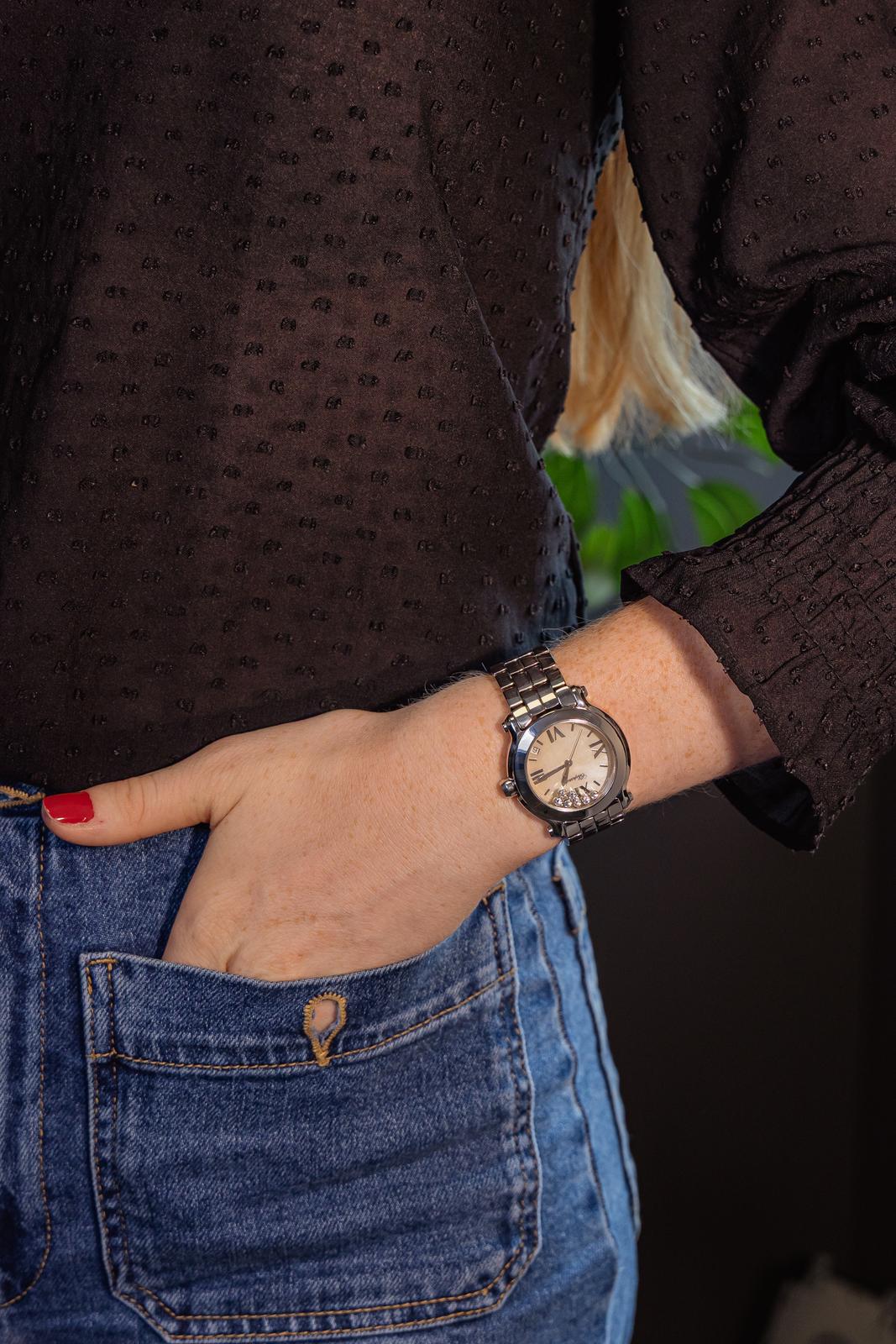 Chopard Montre Happy sport Acier Diamant