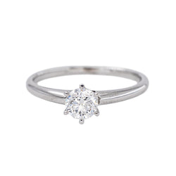 Bague Solitaire Or blanc Diamant