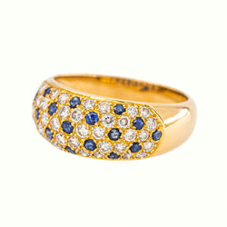 Bague Jonc Or jaune Saphir