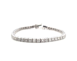 Bracelet Ligne en platine et diamants