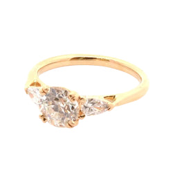 Bague Trilogie en or jaune et diamants