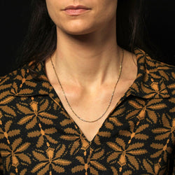 Chaîne ANCIENNE Maille agrafe en or jaune - Castafiore