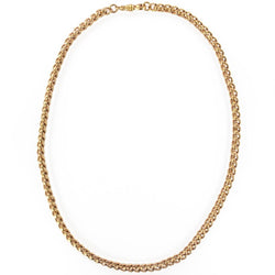 Chaine ancienne maille ovale en or rose - Castafiore