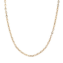 Chaine ANCIENNE Maillons losangiques en or rose - Castafiore