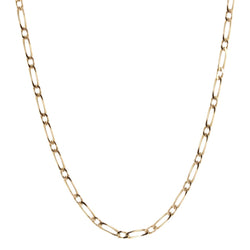 Chaine GOURMETTE Alternée en or jaune - Castafiore