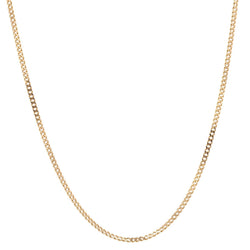 Chaine GOURMETTE Limée en or jaune - Castafiore