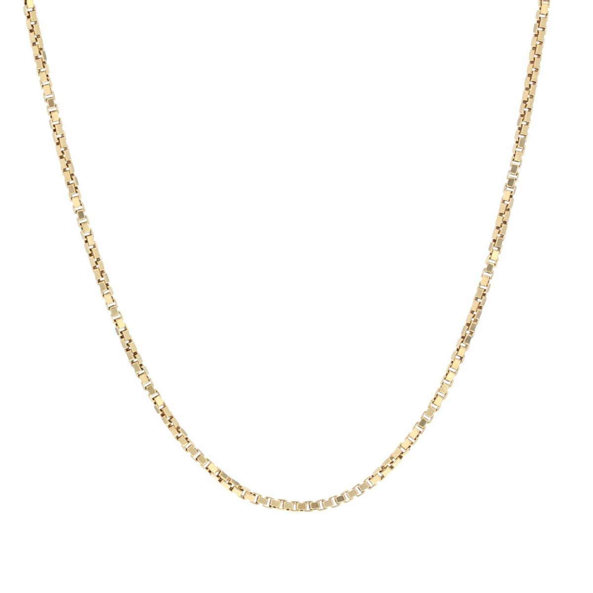 Chaine maille cube en or jaune - Castafiore