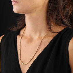 Chaîne MAILLE Cube en or rose - Castafiore