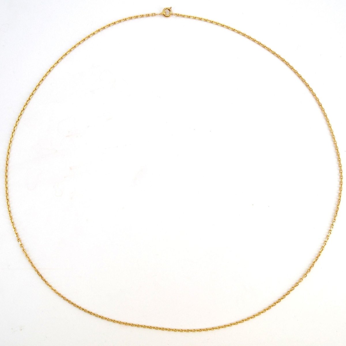 Chaine maille forçat limée or jaune - Castafiore