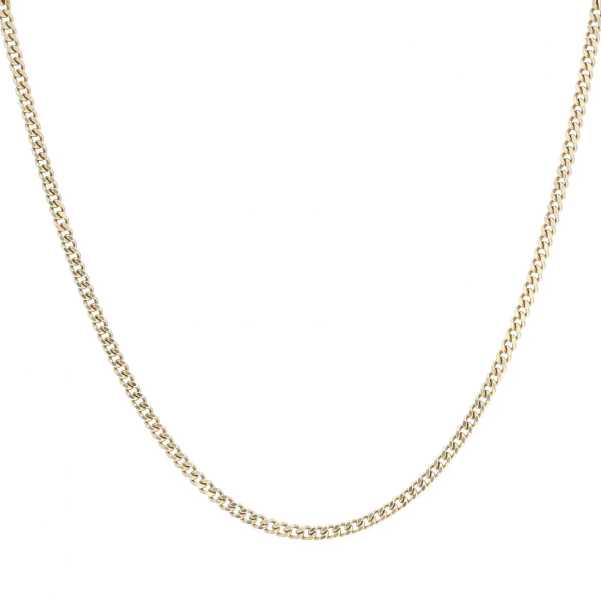 Chaine maille gourmette en or jaune - Castafiore