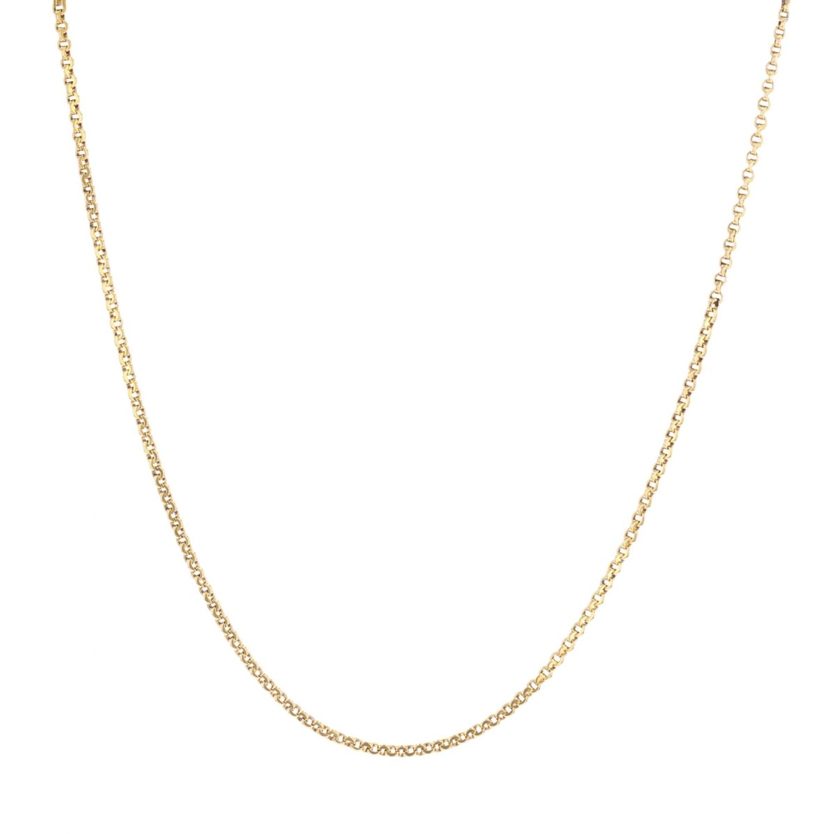 Chaine maille jaseron en or jaune - Castafiore