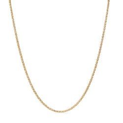 Chaîne MAILLE Palmier en or jaune et or blanc - Castafiore