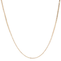 Chaine maille plate en or jaune - Castafiore