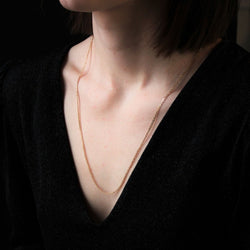 Chaine maille plate en or jaune - Castafiore