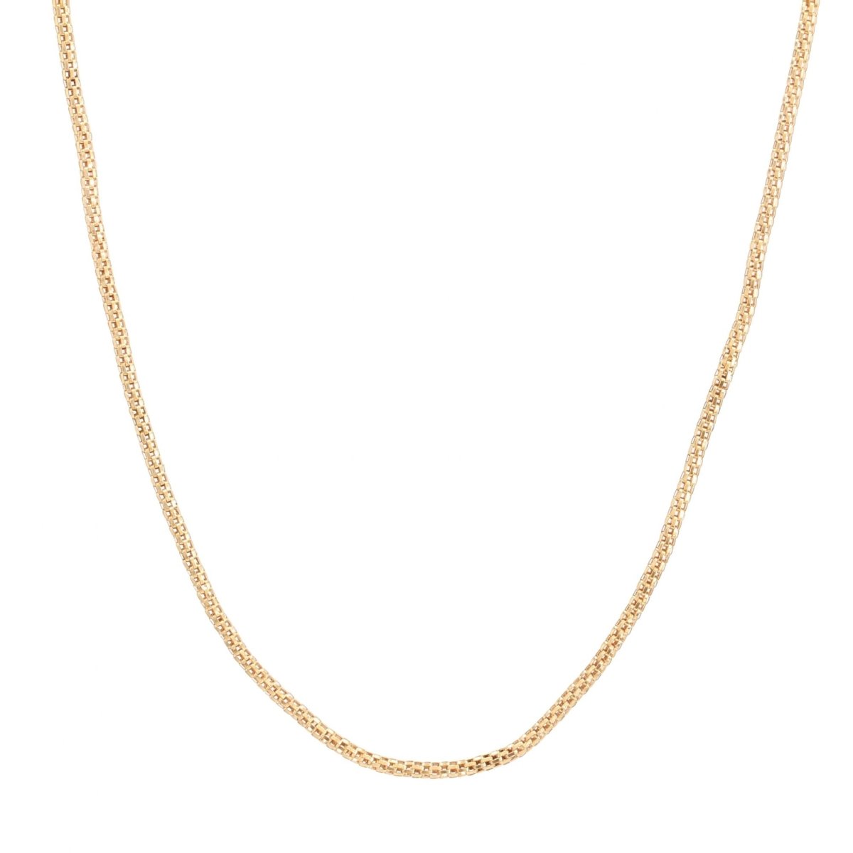 Chaine maille serpent en or jaune - Castafiore