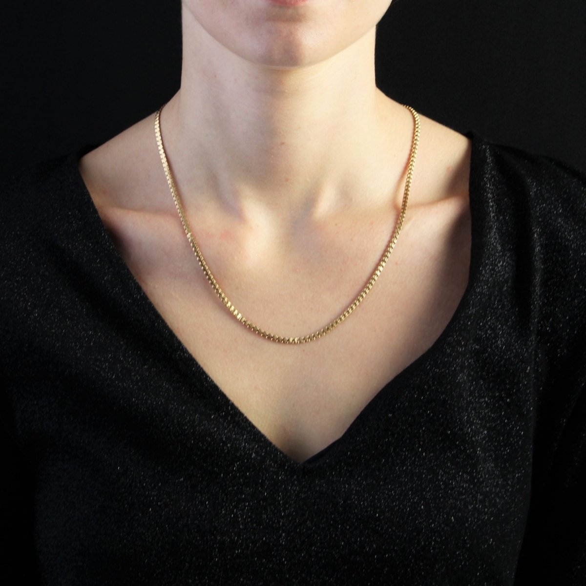 Chaine maille Y en or jaune - Castafiore