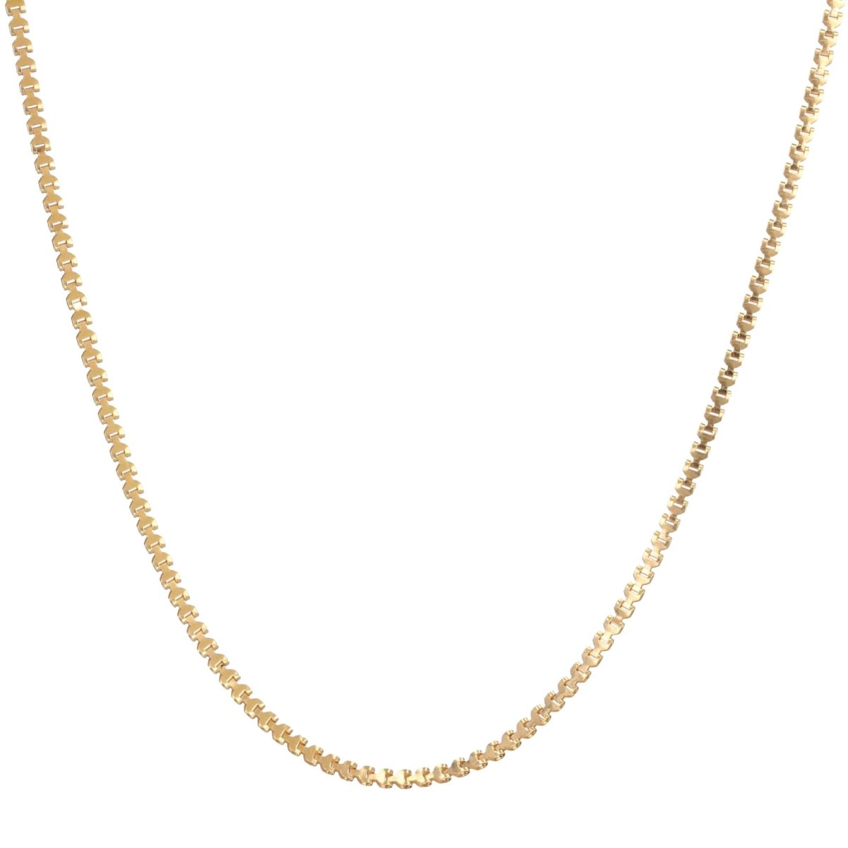 Chaine maille Y en or rose - Castafiore