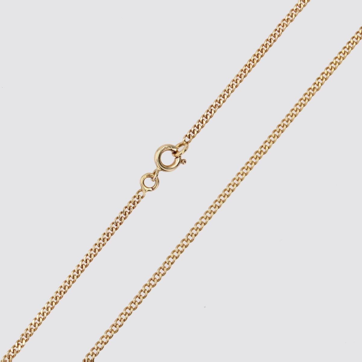 Chaine or jaune maille gourmette limée - Castafiore