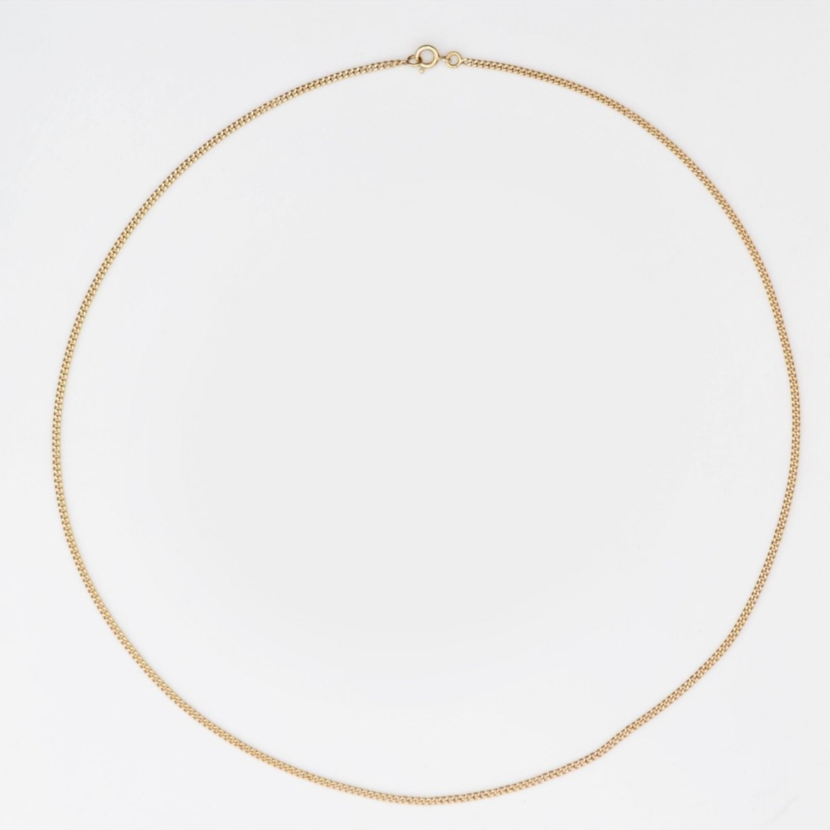 Chaine or jaune maille gourmette limée - Castafiore