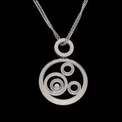 Chaine Pendentif Chopard Happy Spirit Or gris 18k avec Diamants brillants . ref : 79/6103/0 - 20. - Castafiore