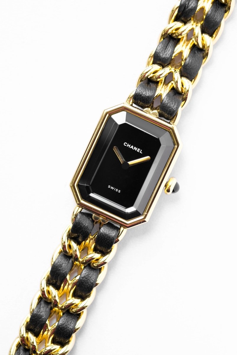 Chanel Première - Plaquée or & cuir - L - Castafiore