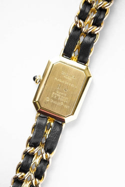 Chanel Première - Plaquée or & cuir - L - Castafiore