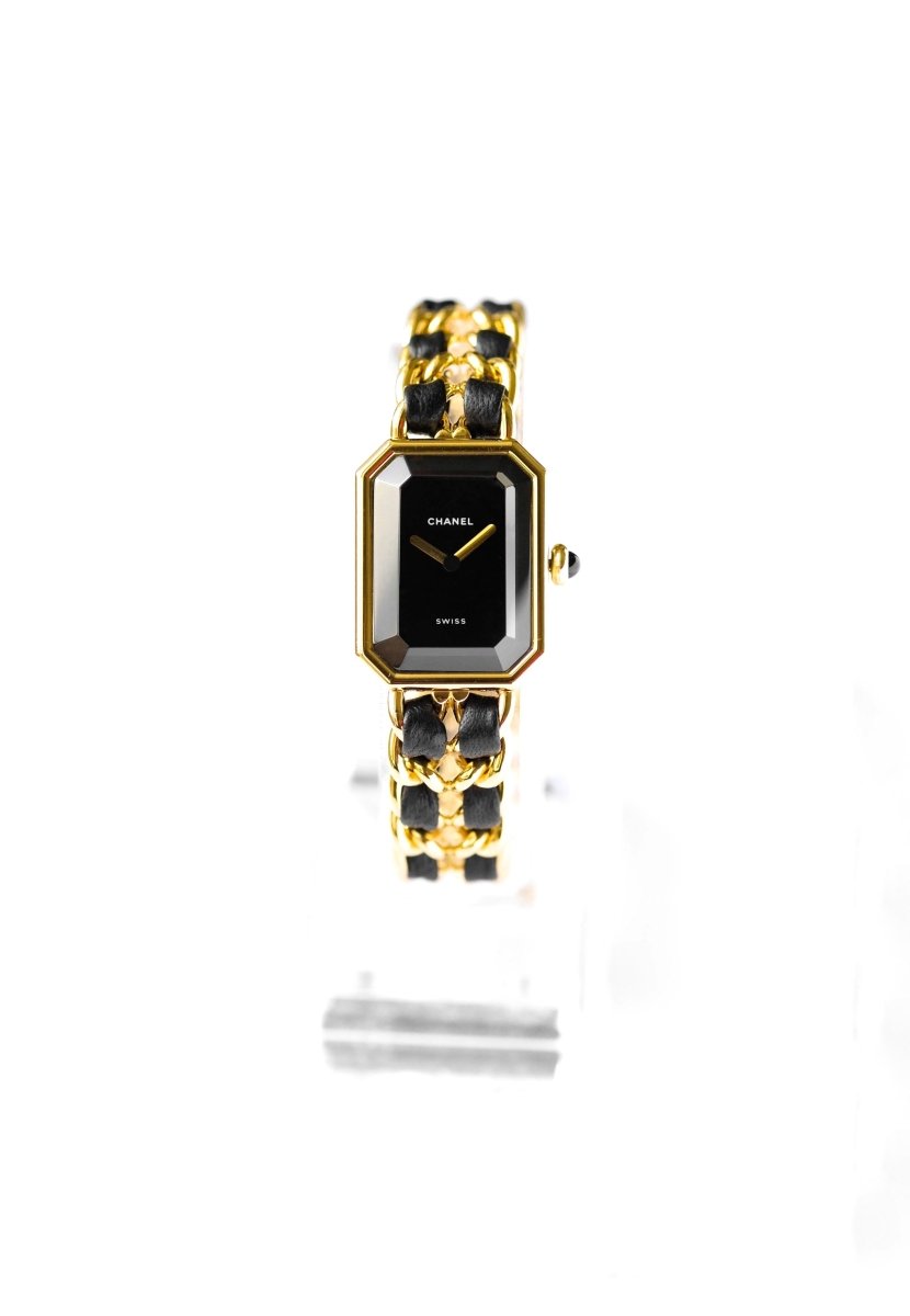 Chanel Première - Plaquée or & cuir - L - Castafiore