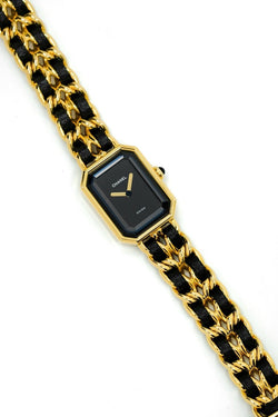 Chanel Première - Plaquée or & cuir - M - Castafiore