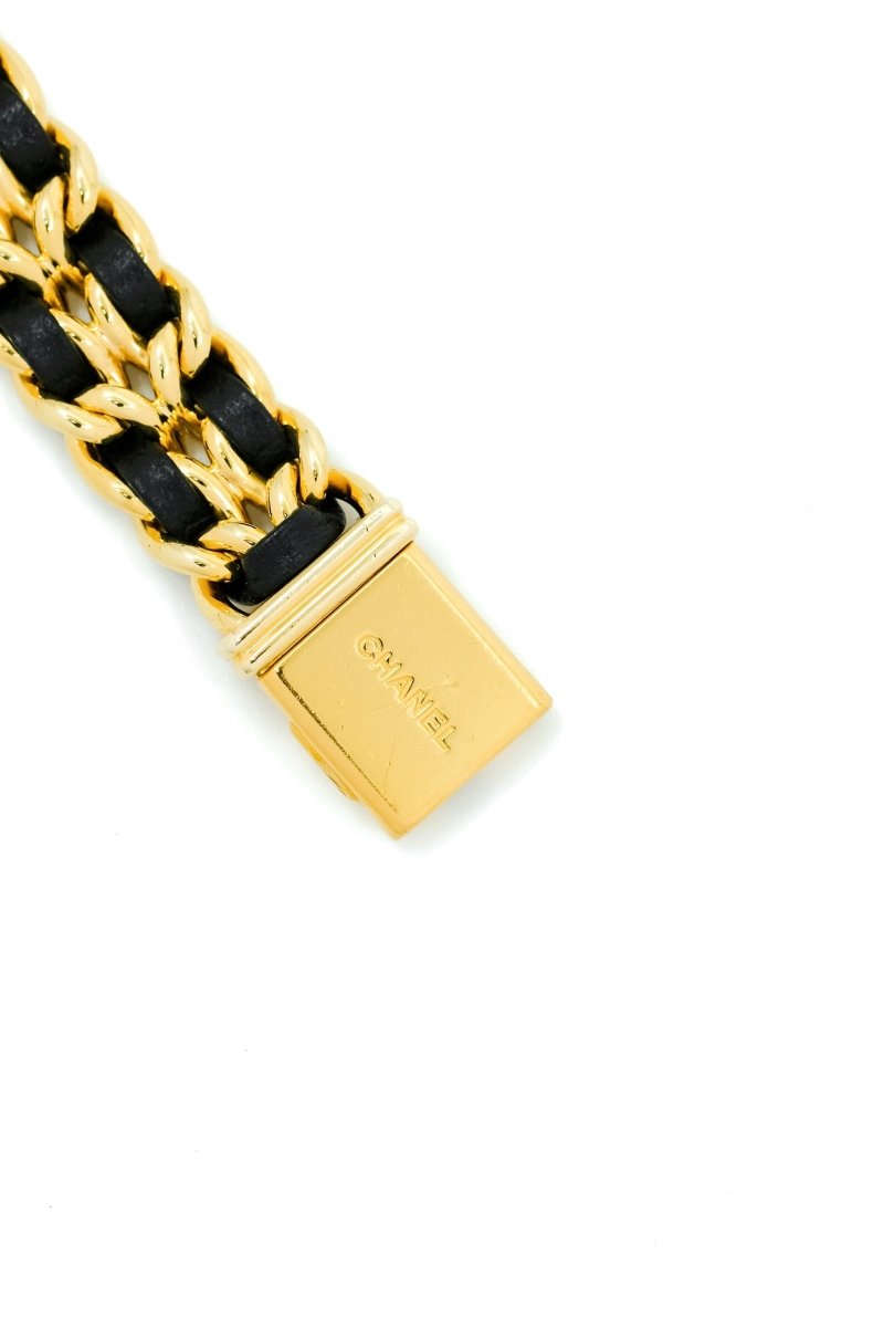 Chanel Première - Plaquée or & cuir - M - Castafiore