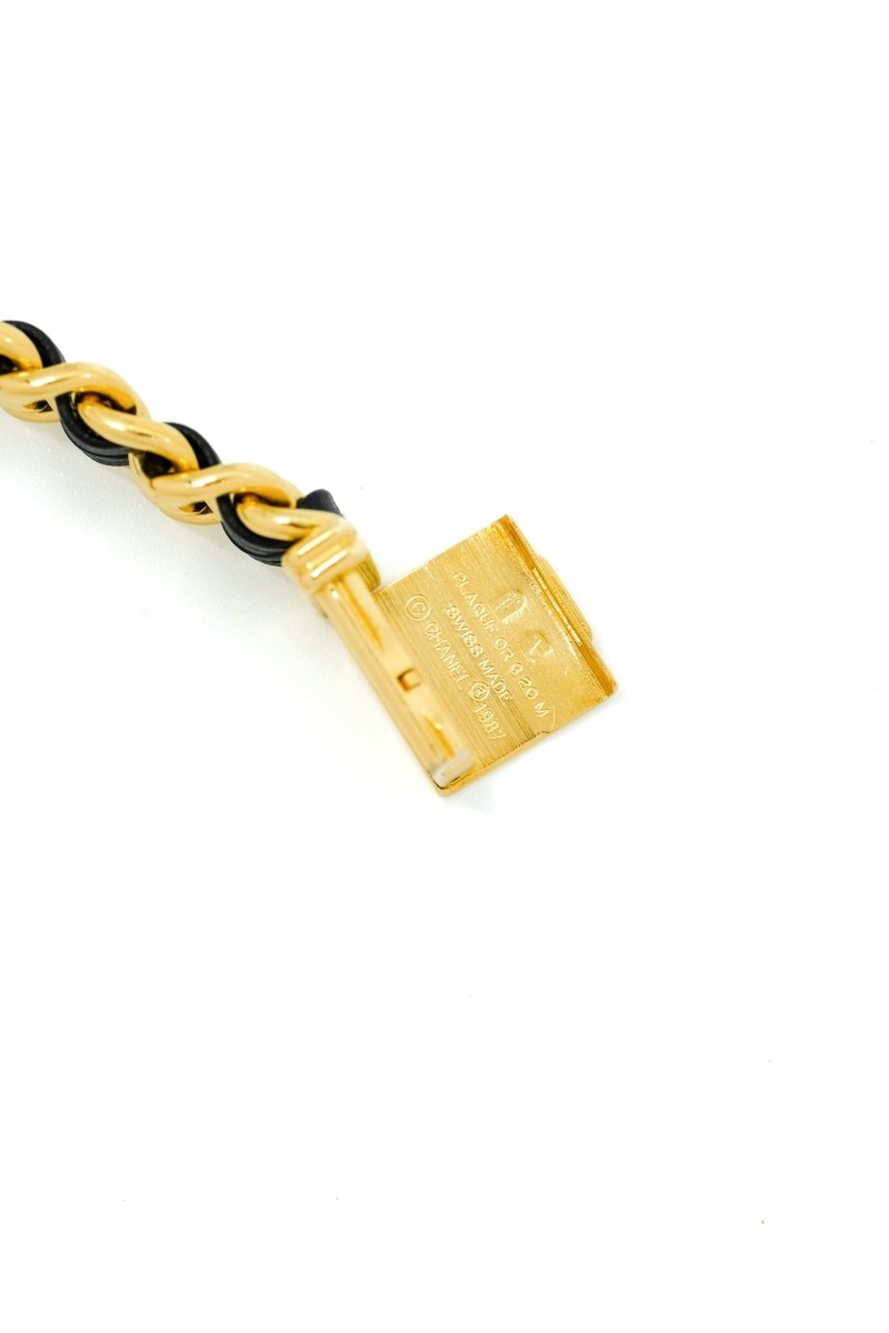 Chanel Première - Plaquée or & cuir - M - Castafiore