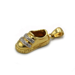 charm/pendentif or jaune 750 et diamants chaussure - Castafiore