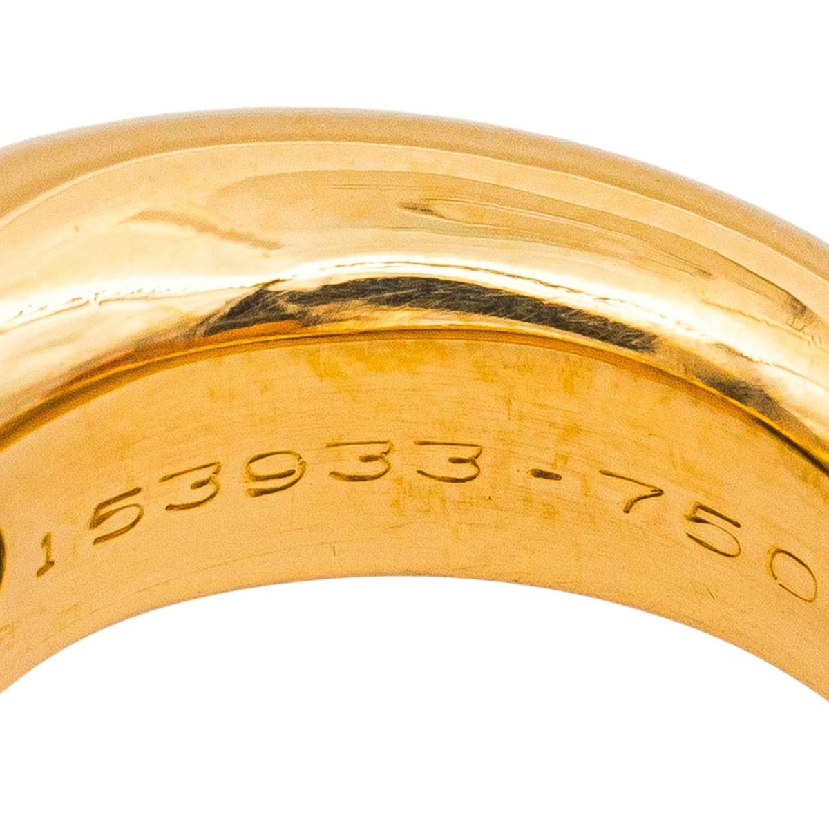 Chaumet Bague Jonc Or jaune Saphir Violet - Castafiore